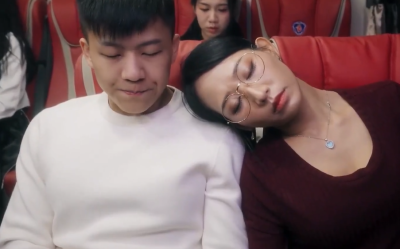 Risky Public Threesome Asian